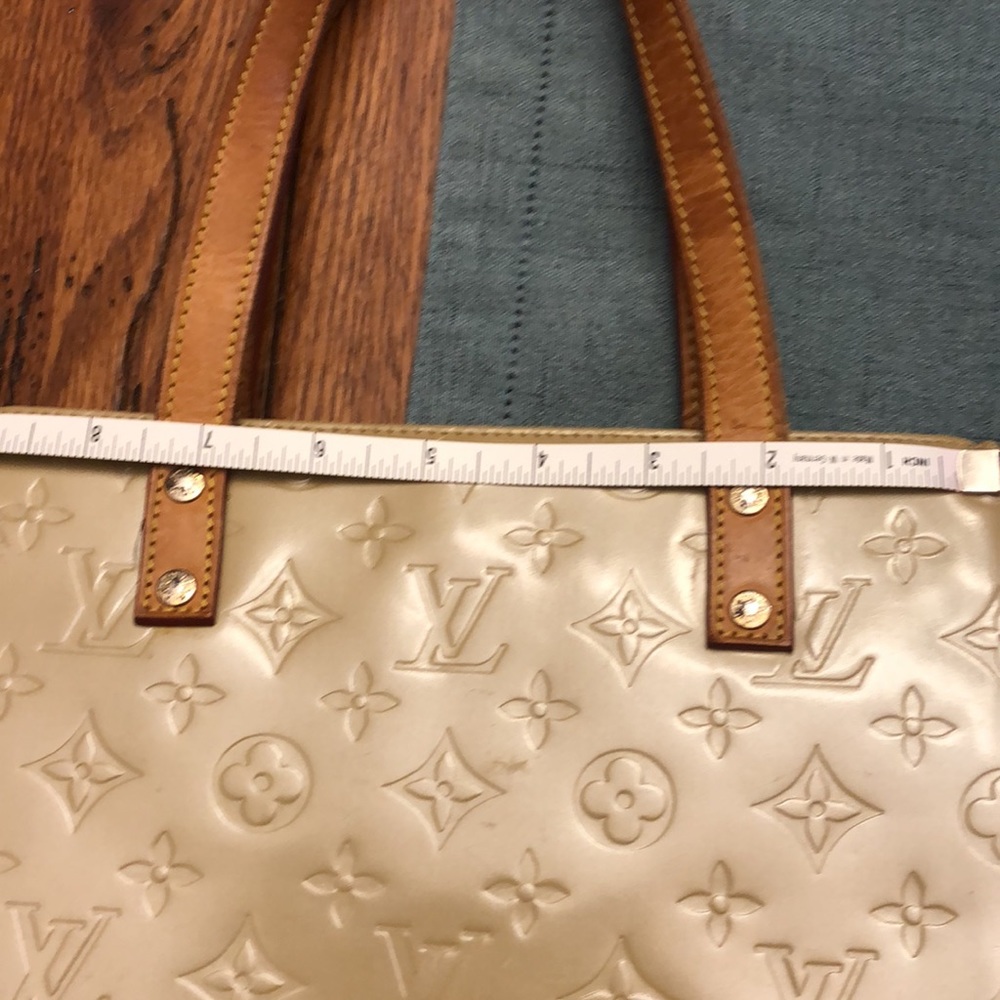Louis Vuitton Monogram Vernis Yellow Leather Tote - Picture 11 of 12